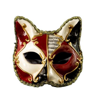 China Hot Sale Venice Cat Mask Plastic Children's Plastic Masquerade Ball Mask for sale