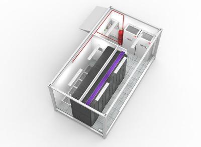 China Alle in einem Computerraum vorfabriziertes Data Center weiß zu verkaufen