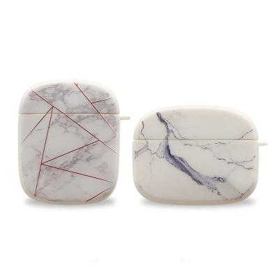 China For Earphone Marble Pattern Headphone Wireless Silicone Cover Device For Apple AirPods 1 Case 2 3 For Airpods pro for sale