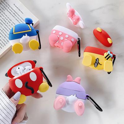 China For 3D earphone earphone cover case for AirPods 1 pro 3 cartoon earphone cover for AirPods 1 pro 3 airpods case filler box for sale