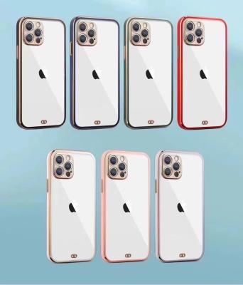 China 2022 Shockproof Hot Sale Camera Protective Lens Clear Colorful TPU Electroplate Phone Case For iPhone 13 pro max max 13 pro xr 12 pro 11 xs for sale