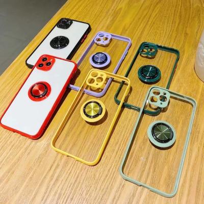 China Magnetic Ring Holder Case For Samsung S22 S22U S22 plus S20 S21 Ultra Silicone Cases For Note A52 20 plus Phone Cover DK029 for sale