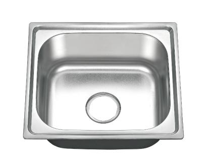 China Without Faucet SS Drop Down 4640 Stainless Steel Single Bowl Kitchen Sink for sale