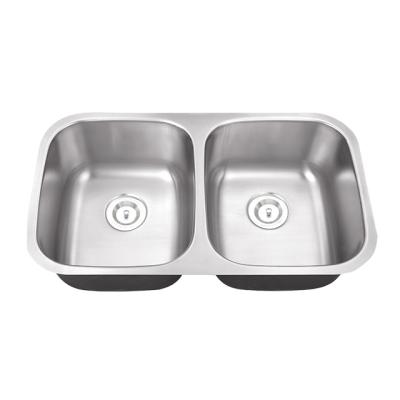 China Without Faucet Foshan 316 Small Modern 304 SS Hand Wash Undermount Laundry Double Bowl Stainless Steel Kitchen Sink for sale