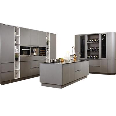 China Eco - Friendly Modern Kitchen Cabinet Sets , Wall Cabinet Kitchen , Stainless Steel Cabinet Design for sale