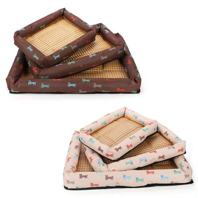 China Wholesale Bestselling Luxury Bed and Removable Cover Pet Sofa Removable With Mat Bamboo Dog Bed for sale