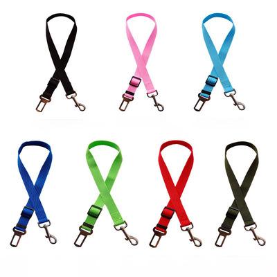 China Amazon Hot Sales Reflective Supplier Pet Dog Car Seat Belt Extendable Adjustable Leash for sale