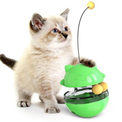 China Viable Interactive Cat Ball Tumbler Factory Cat Plattenspieler Automatic Spinning Pet Toys for sale