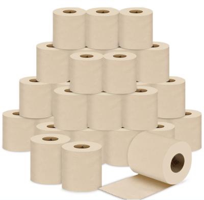 China Wholesale Bamboo Degradable Non-polluting Water Soluble Home/Hotel/Bathroom High Performance Pulp Toilet Paper Roll 4 Ply for sale