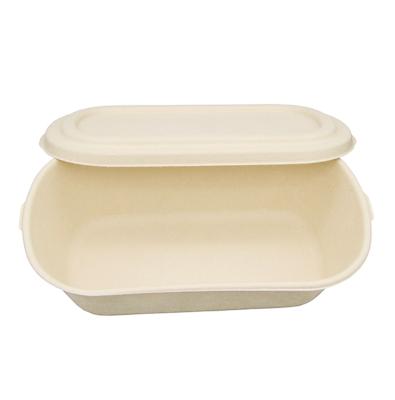 China Factory direct sale biodegradable 100ml food container bottle eco-friendly bamboo fiber disposable tableware for sale