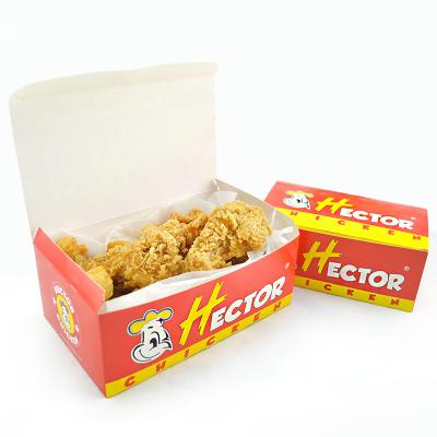 China Customs Disposable Fried Chicken Box Chicken Nuggets Nugget Slice Box for sale