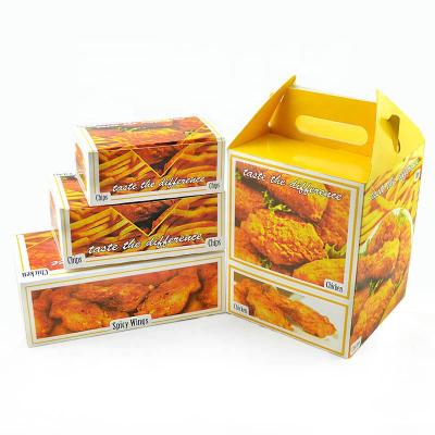 China Disposable Wholesale Disposable Custom Printed Fried Chicken Takeout Box for sale