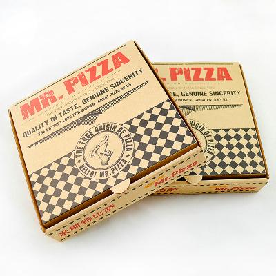 China Wholesale Disposable Brown Corrugated 12 Inch Pizza Paper Box Without Printing for sale