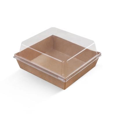 China Biodegradable Disposable Wrapping Paper BBQ Chicken Chop Fry Food Fruit Salad Oil-proof Open Tray for sale