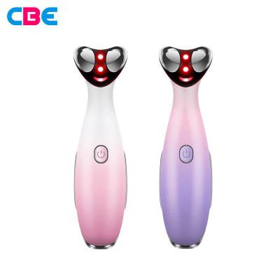 China Electric Face Lift RF Radio Frequency Eyes Anti Aging Wrinkle Removal Skin Rejuvenation Massager Vibration Massager Facial Beauty Care for sale