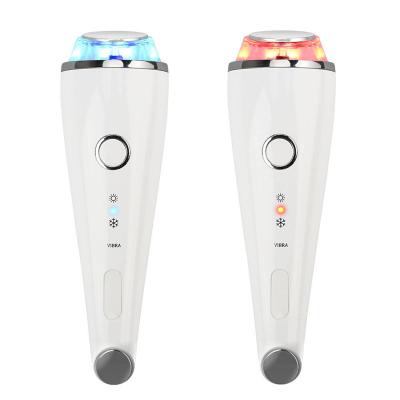 China KD-0505 Multi-Function Ultrasonic Hot Cold Photon Hammer Face Massager Photon Therapy Beauty Light Blue Red Light Device for sale