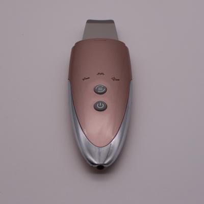 China Mini Ultrasonic Face Massager DEEP CLEANSING Ion Peeling Facial Remover Skin Scrubber for sale