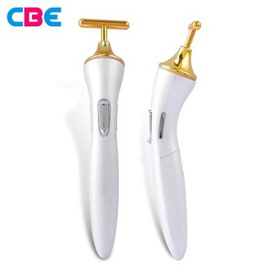 China KD-9060 Beauty KD-9060 DEEP CLEANSING Bar 24k Golden T-shape Vibrating Facial Massager for sale