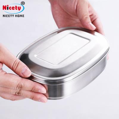 China Leakproof Freshness Preservation Food Grade 304 Stainless Steel Lunch Box Bento Lunch Box For Kids for sale