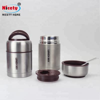 China Wholesale High Quality Cool Keeping Thermos Food Jar 18/8 Stainless Steel Bento Lunch Box For Adults for sale