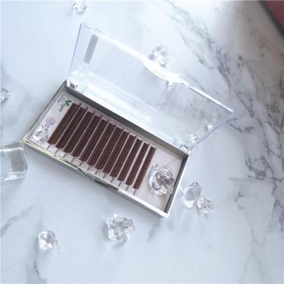 China 25mm Premade Natural Eyelash Extensions Pre Made Loose Eyelash Extension Easy Fan Volume for sale