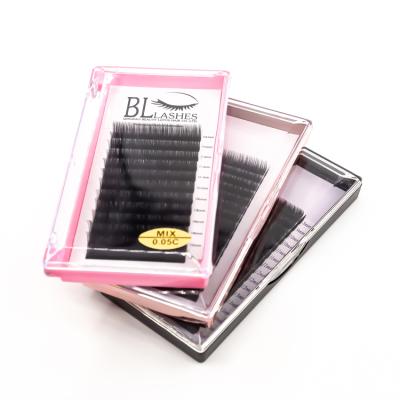 China Natural Good Quality Classic Long Eyelash Extension Soft Mink Eyelash Tray Private Label for sale