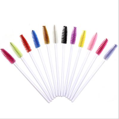 China Coloful OEM Bamboo Silicone Mascara Wands Applicator Vendor for sale