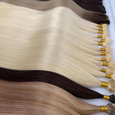 China Wholesale keratin u flat i tip wave hair extensions i tip silky straight keratin u tip aligned remy hair extensions for sale