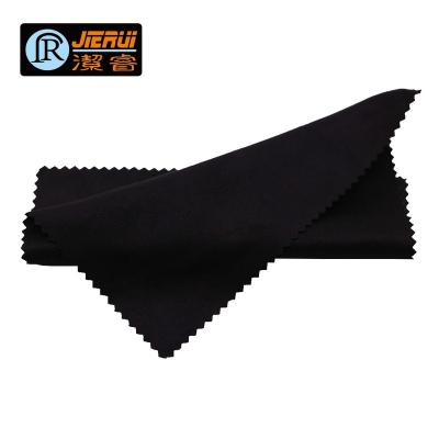 China Sustainable High Quality Black Suede Microfiber Cloth For Screen Cleaning for sale