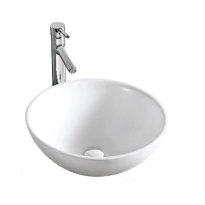 China Modern Ceramic Above Counter Small Basins Face Wash Around Cheap Bathroom Vanity Vessel Sink for sale