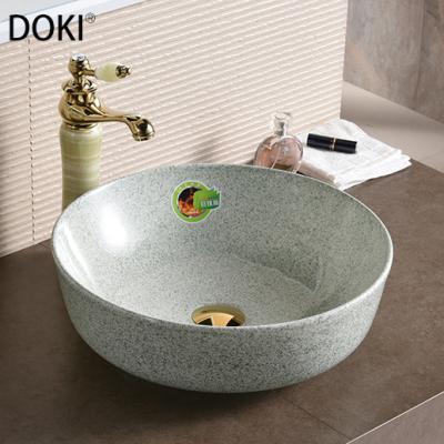 China YL3406-4 Modern Popular Bathroom Hand Wash Basin Around Light Green Color Ceramic Basin for sale