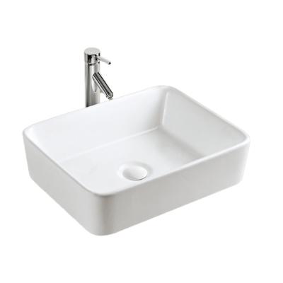 China Modern Bathroom Art Rectangular Wash Basins Ceramic Sink Shampoo Basin Designs For Dining Room YL3013 for sale