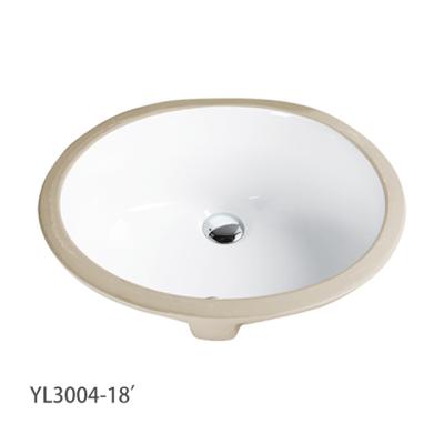 China Shampoo Sinks YL3004 Chinese Bathroom Vanity Modern Round Circular Under Counter Mounted Ceramic Sanitary Cabinet Hand Sink for sale