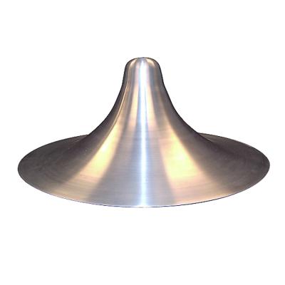 China Custom Rotating Aluminum Sheet Metal CNC Cones Anodized Finish Outdoor Floor Lamp Base Seat for sale