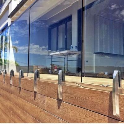 China ZD New Design Modern Glass Balustrade Duplex 2205 Stainless Steel Side Wall Mount Glass Pins for sale