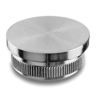 China Hot Selling Round Construction Stair Fittings Stainless Steel Tube End Cap for sale