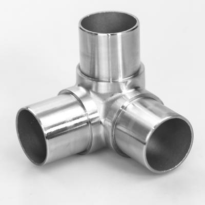 China Structure Pipe ZD Stainless Steel Handrail Square And Round Tube Handrail Tee Elbow for sale