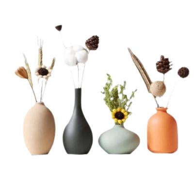 China Home Decoration Artwork Vases Vases Solid Color Vase Nordic Creative Ceramic Decoration Pieces for sale