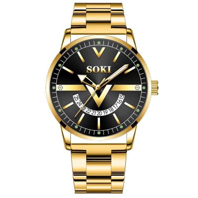 China Fashion\Classic Men\Casual Business Dress Watch Luxury Gold Luxury Luminous Business Quartz Wrist Watch Mens Fashion Watch Classic Gift for Men for sale