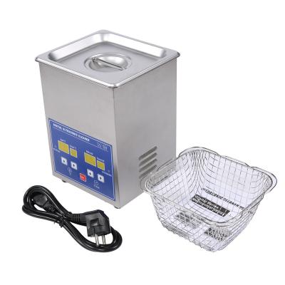 China Hotels Jeken Jewelry Watches Denture Digital Ultrasonic Cleaner With Basket 1.3 Liter for sale