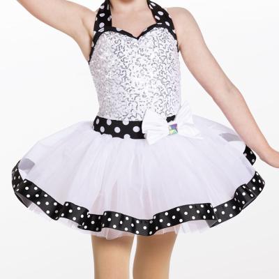 China Dresses 2023 New Arrival Hot Sale Silver Sequin Jazz Tutu Girls Jazz Tap Dance Costume Jazz Skirts for sale