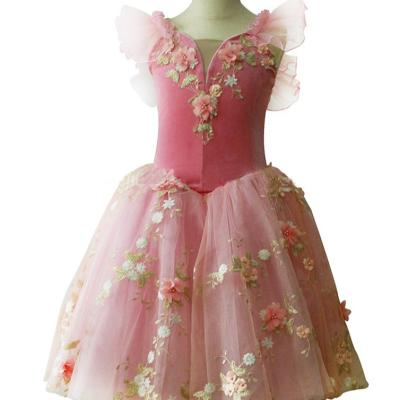 China 2023 new ballet TUTU romantic children's tutu dance costumes soft dress children's fairy tutu dance costumes for sale