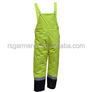 China Hi-strength Anti-pilling Quilted Rain Pants 100% Polyester PVC Coated Adult Bibs for sale