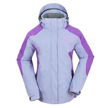 China Breathable Women Clothes Ladies Riding Coat Pull Elastic Cord Hooded Ski Jacket for sale