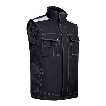 China Mens Anti-pilling Vest 300D Oxford Polyester Stretch TPU Laminated Winter Vest for sale