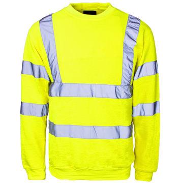 China Water Proof Reflective Hi-Strength Safety 100%Polyester Sweatshirt Jacket for sale