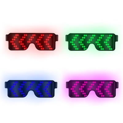 China 5 Hours Glass Programmable Custom Logo App Control DIY Led Magic Glasses For Party for sale