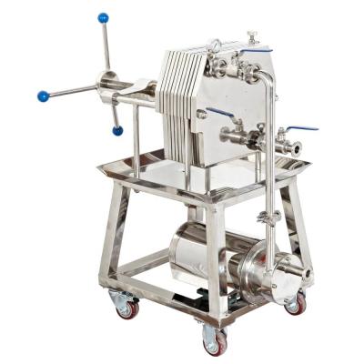 China stainless steel wine plate press filter machine from wenzhou for sale