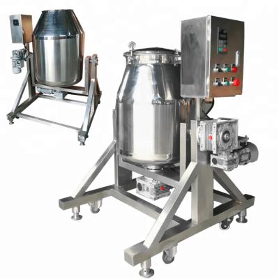 China stainless steel dry powder rotary drum mixer to mix coffee beans for sale