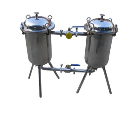 China Food & Beverage Factory Applicable Industries stainless steel sanitary juice/milk double filter for sale